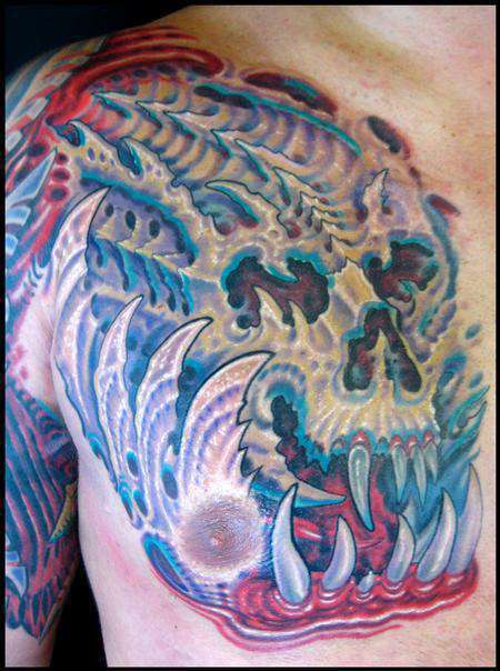 Skull-biomech-color-tattoo1