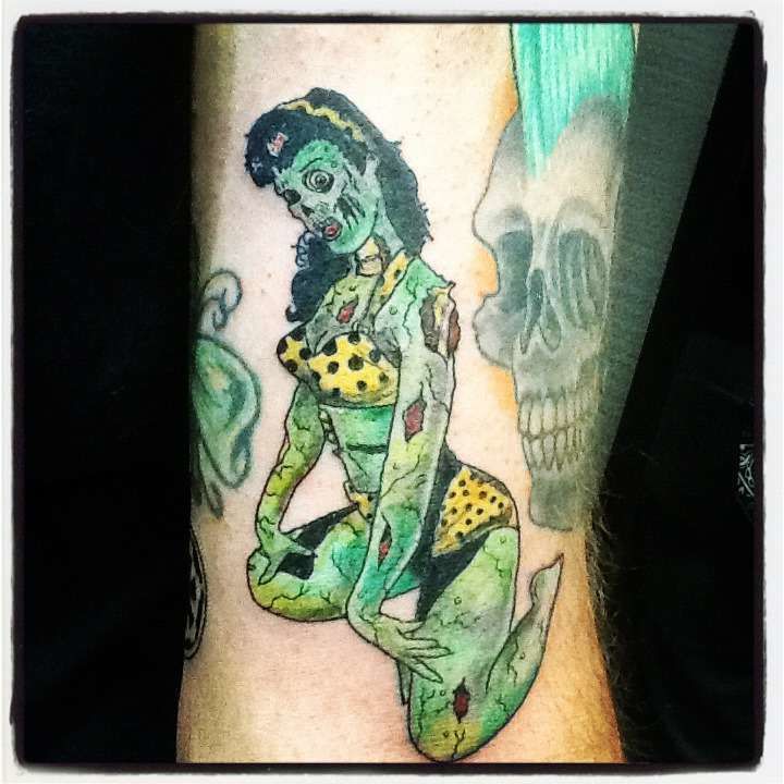 Betty Boop Biker Chick Pin Up Girl Tattoo