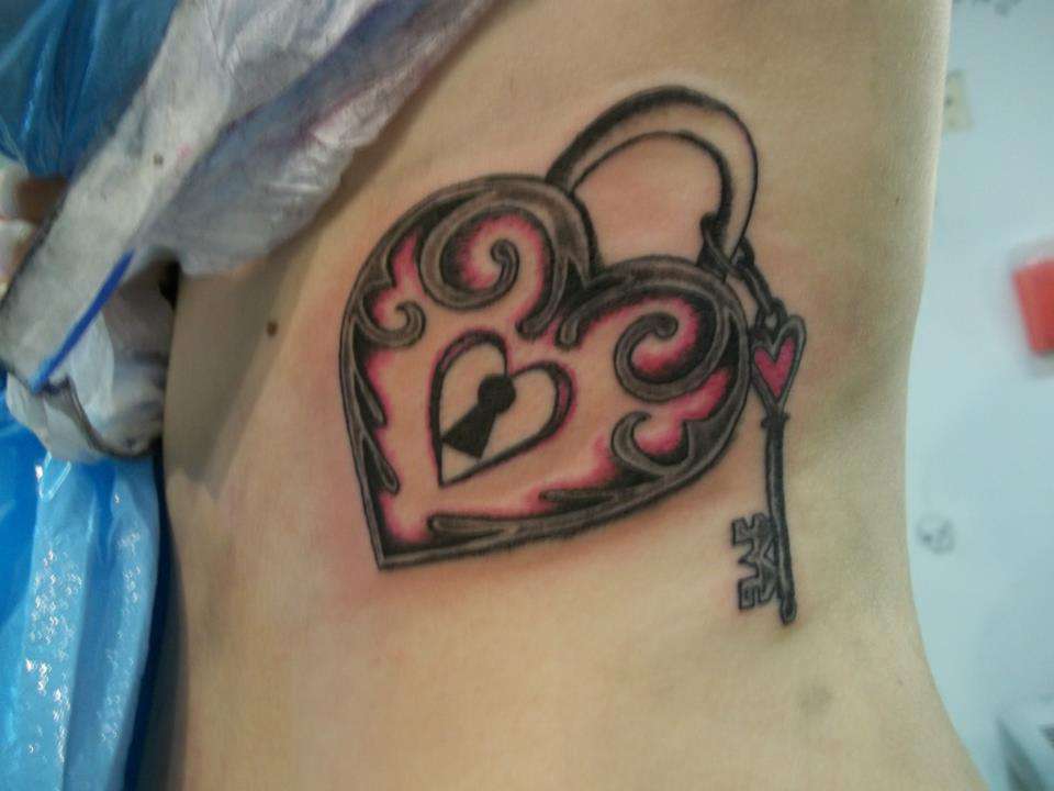 tattookid:lock-heart-key