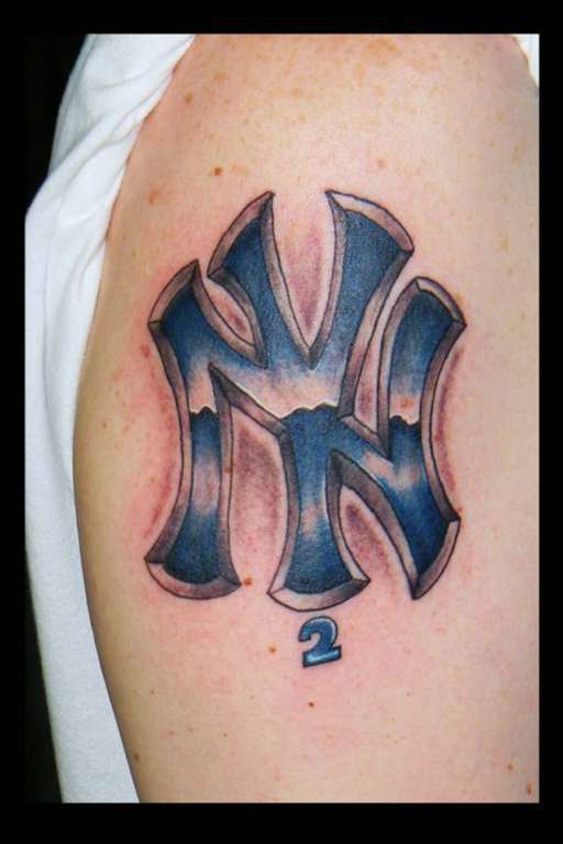New York Yankees Baseball Player Tattoo On Sleeve – Truetattoos