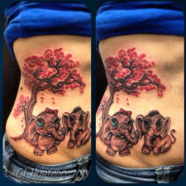 Elephant tattoo has VERY X-rated detail - but can you spot it? | The Irish  Sun
