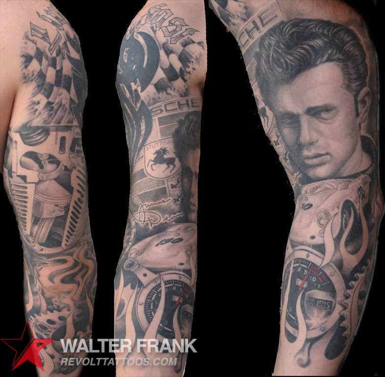 Tattoo tagged with andreasvrontis big character facebook graphic james  dean patriotic portrait thigh twitter united states of america   inkedappcom