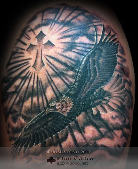 religious eagle tattoos