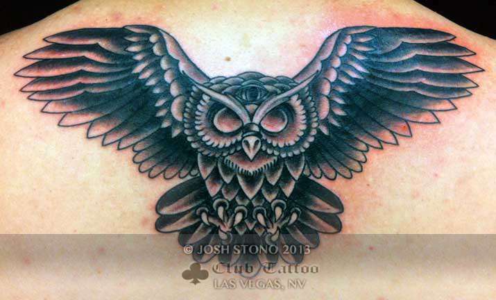 Traditional Owl Tattoo Vector Images over 450