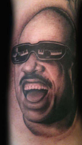 Michael Jackson and Stevie wonder  Stevie wonder Portrait tattoo  Portraiture