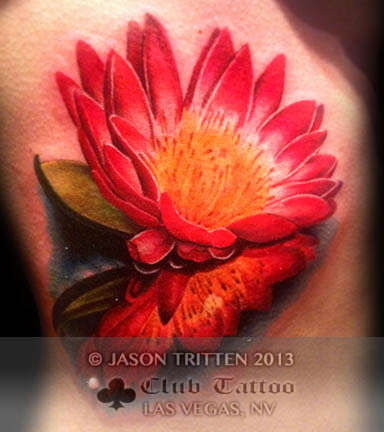 Club-tattoo-jason-tritten-las-vegas-lotus-flower-planet-hollywood