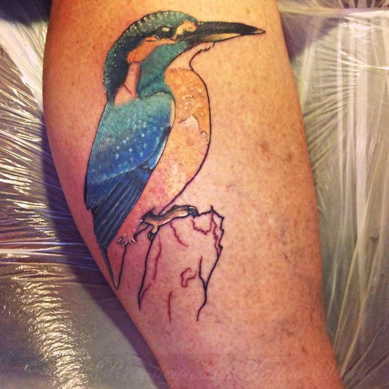 A Geometric Style Kingfisher. - Alpha Assassin Tattoo | Facebook