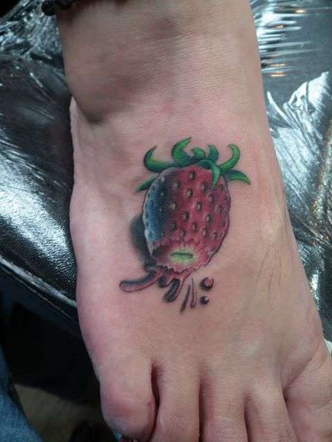 james:foot-berry-tattoo-foot-fruit-strawberry