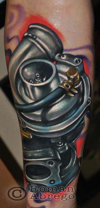 Skull and turbo tattoo | Tattoos, Tattoo desings, Color tattoo
