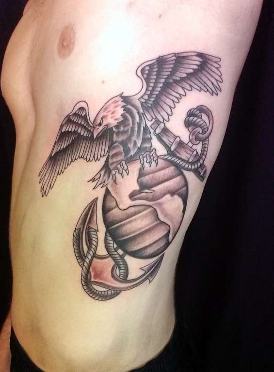 USMC Eagle Globe and Anchor tattoo
