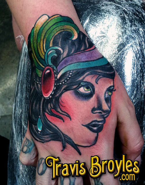 Travisbroyles Gypsy Hand Tattoo Gypsy Woman Tattoo Woman