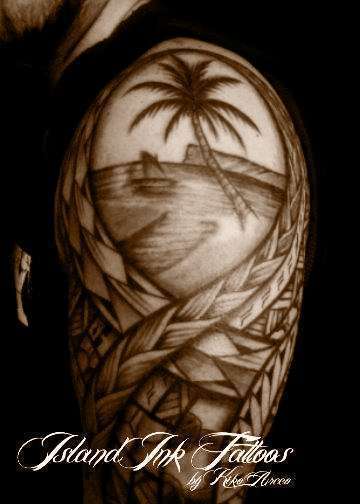 full arm sleeve tattoo  See more Information on Samoan Trib  Flickr