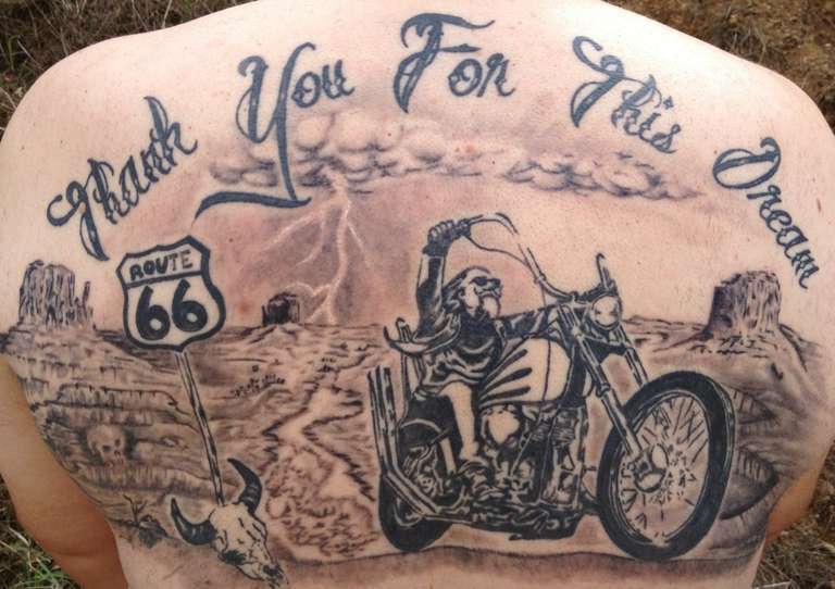 tattooinkcool:ride-harley-motorcycle-route66-landscape ...