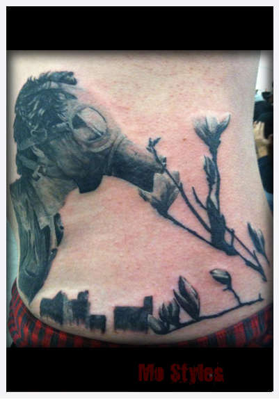 Eternal_tattoo_aaron_beaudette_mo_styles_gas_mask_smell_flowers_black_gray