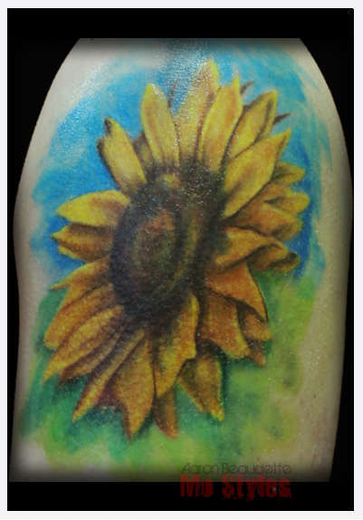 Eternal_tattoo_aaron_beaudette_mo_styles_dunflower_full_color