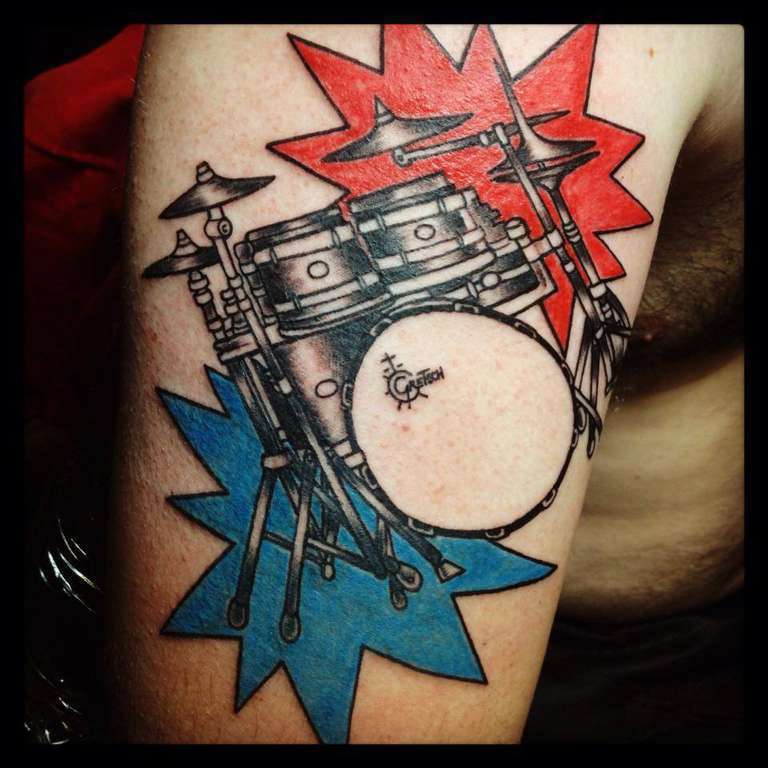 Snare Drum - Traditional Tattoo