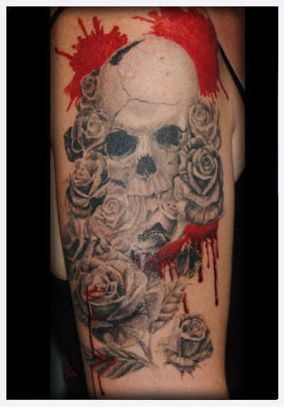 Eternal_tattoo_dano_miller_skulls_roses_blood