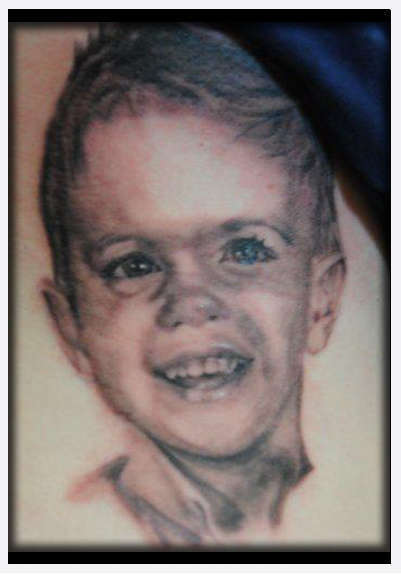 Eternal_tattoo_dano_miller_portrait_child_boy_black_gray