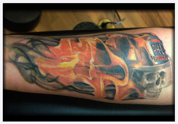 Eternal_tattoo_dano_miller_fire_fighter_firefighter_fireman_helmet_smoke