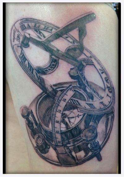 Eternal_tattoo_dano_miller_clock_compass_sundial_black_grey