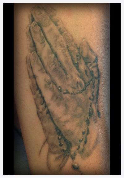 Eternal_tattoo_brandon_miller_praying_hands_realistic_rosary