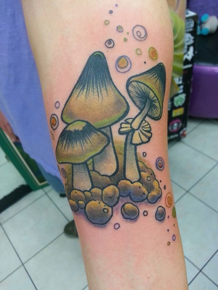 stick n poke mushroom  Google Search  Mushroom tattoos Tattoos Dainty  tattoos