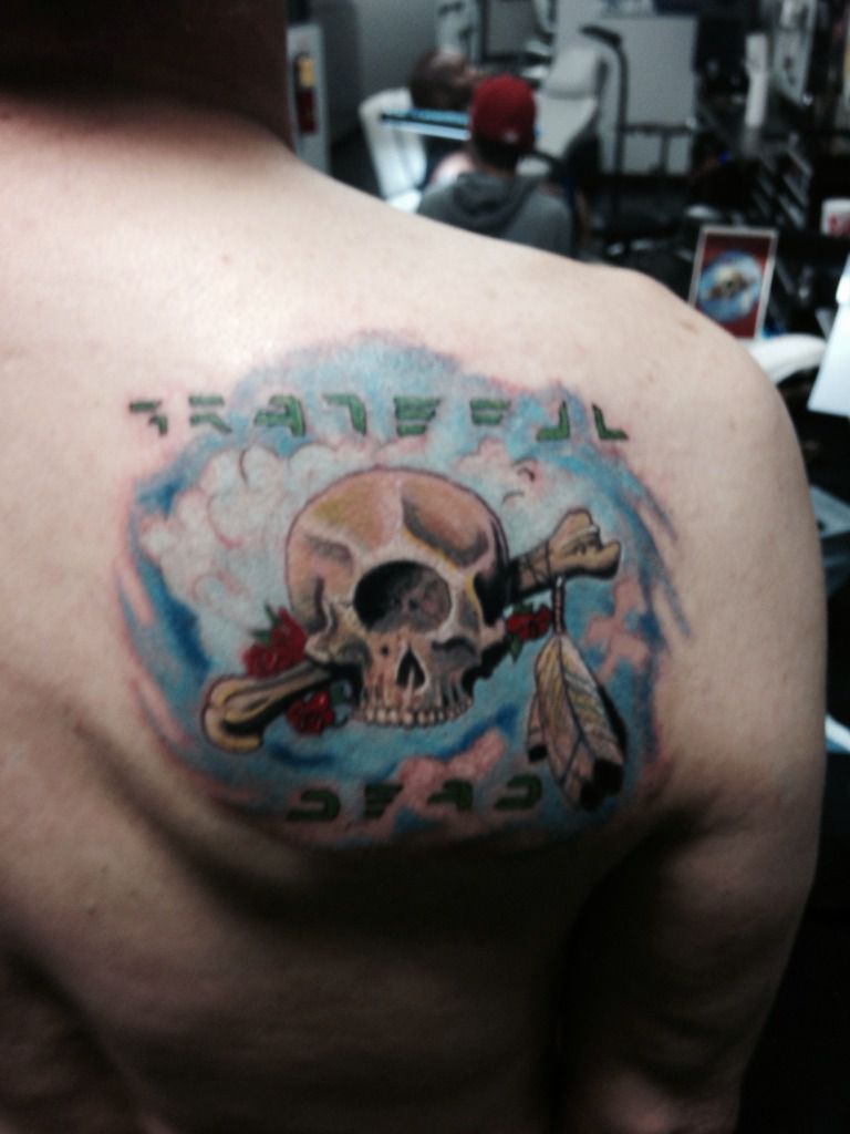Darkside Tattoo  Tattoos  Sean OHara  Grateful Dead Violin Player