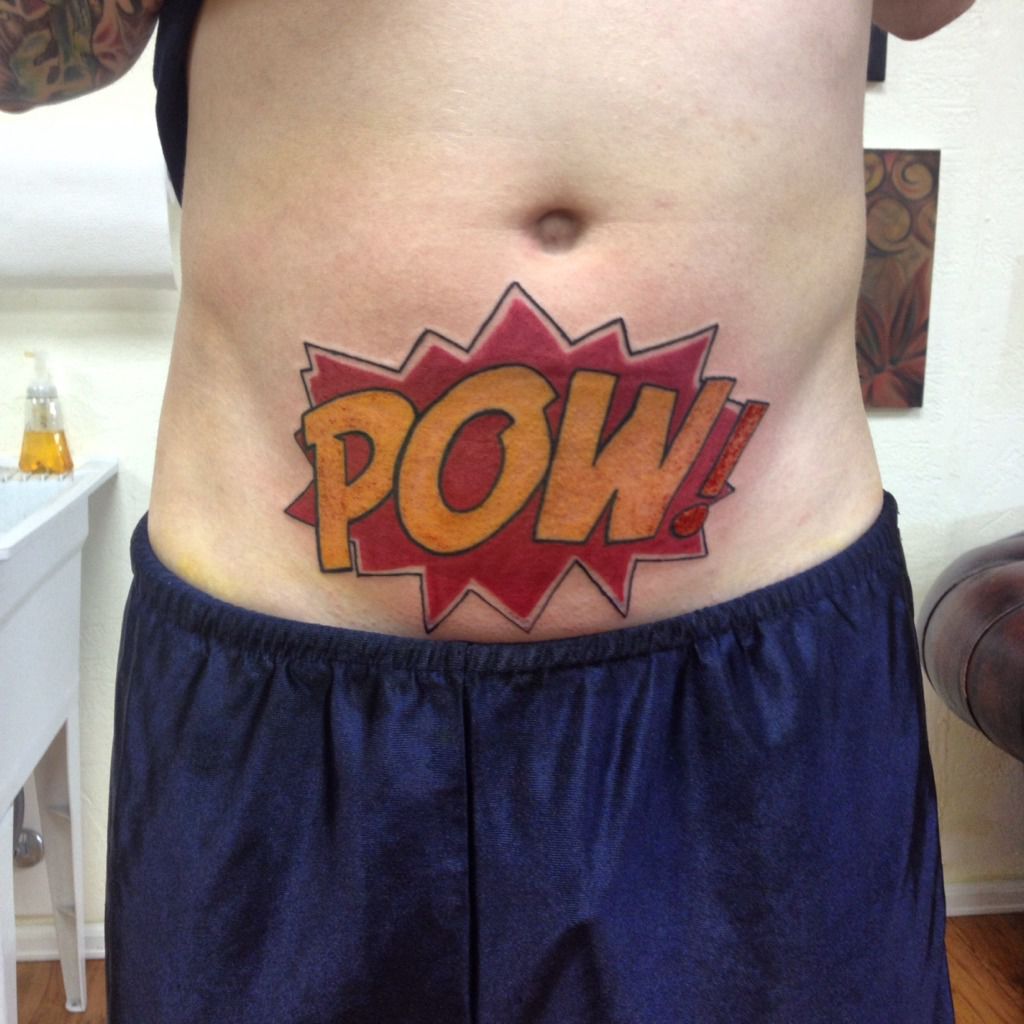 mattlowetattoo reverse tramp stamp reverse pow comic tramp stamp