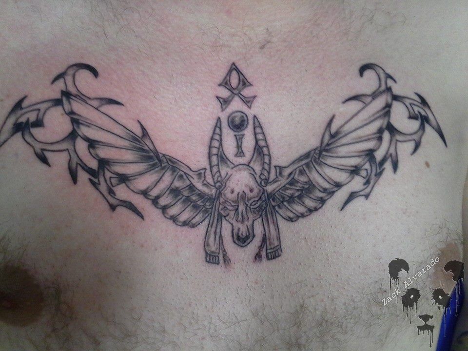 8 Anubis Tattoos On Back Shoulder