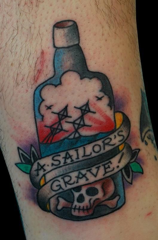 Tattoo by The Sailors Grave  Lighthouse tattoo Black and grey tattoos  Tattoos