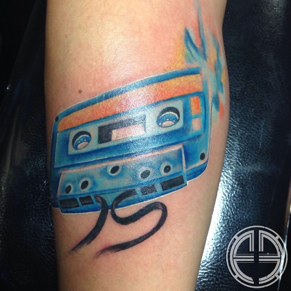 Tape recorder tattoo by Mashkow Tattoo | Photo 30773