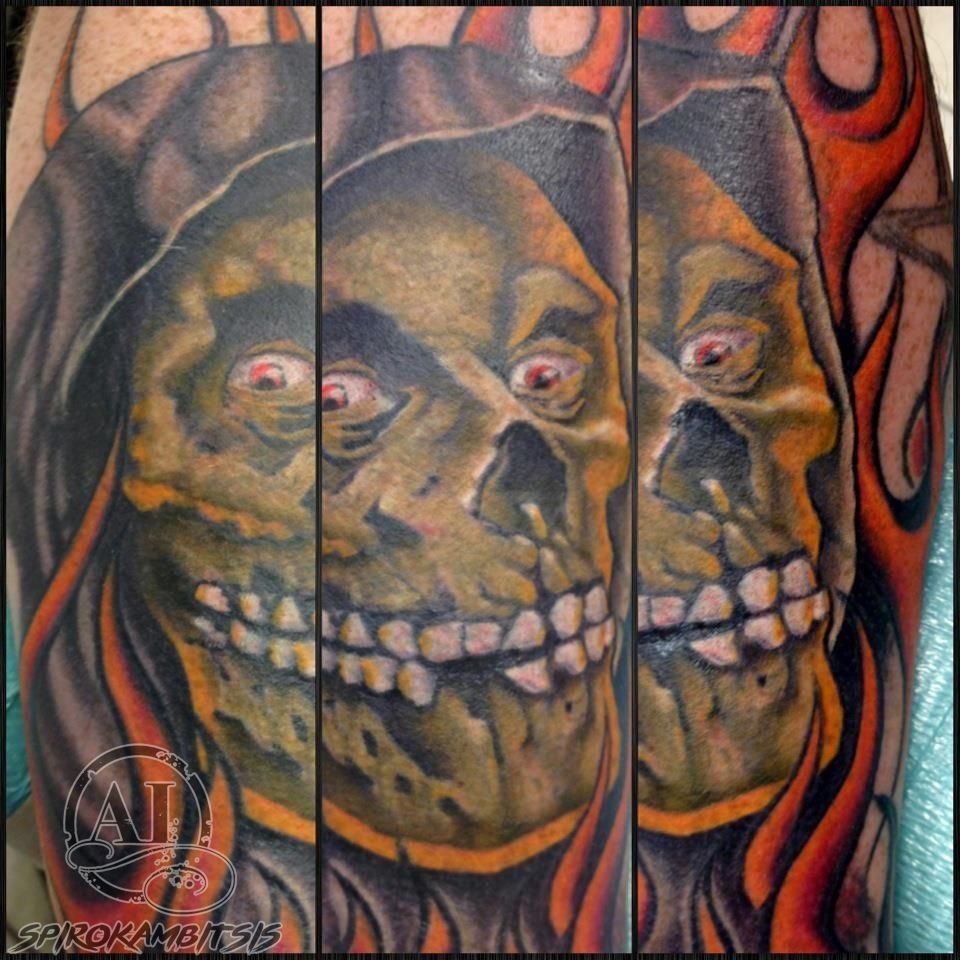 Misfits Crimson Ghost Tattoo by Alan Aldred TattooNOW