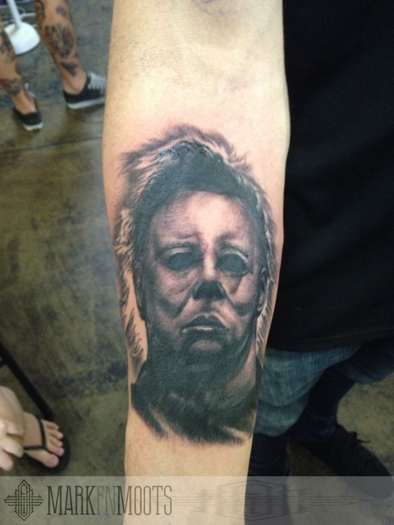 Bob Tyrrells Night Gallery  Tattoos  Realistic  Michael Myers half  sleeve
