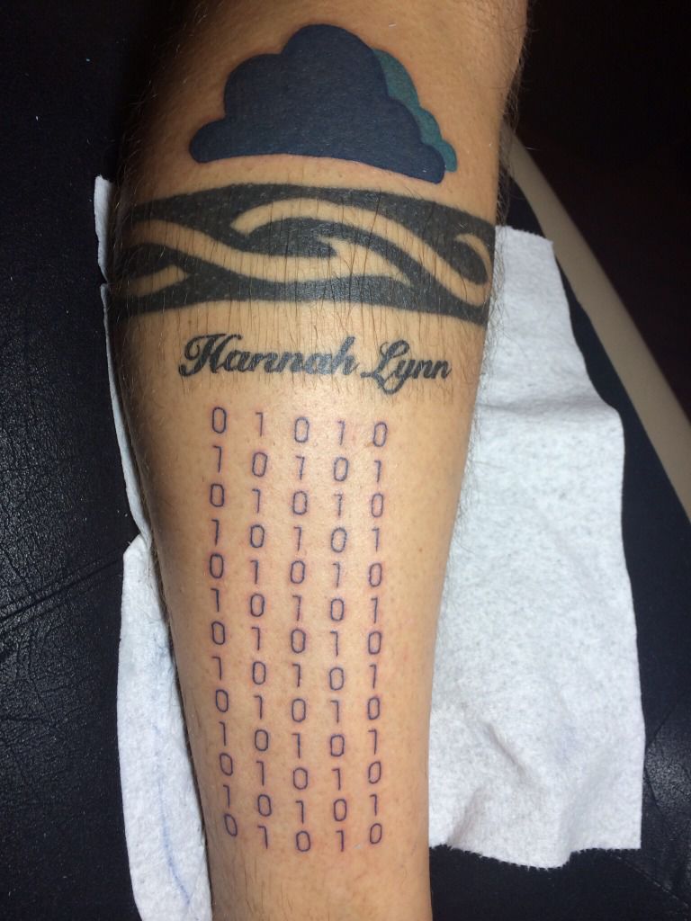 The divine Ai computer chip at the centre of psychedelic hand with binary  code on it tattoo idea | TattoosAI