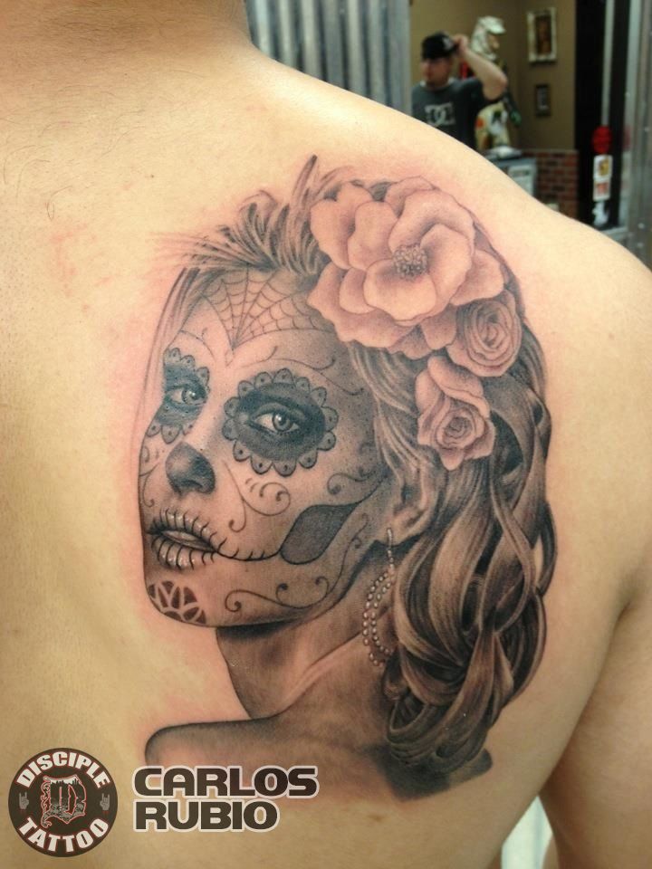 20 Day of The Dead Tattoos That Will Inspire You To Celebrate Life