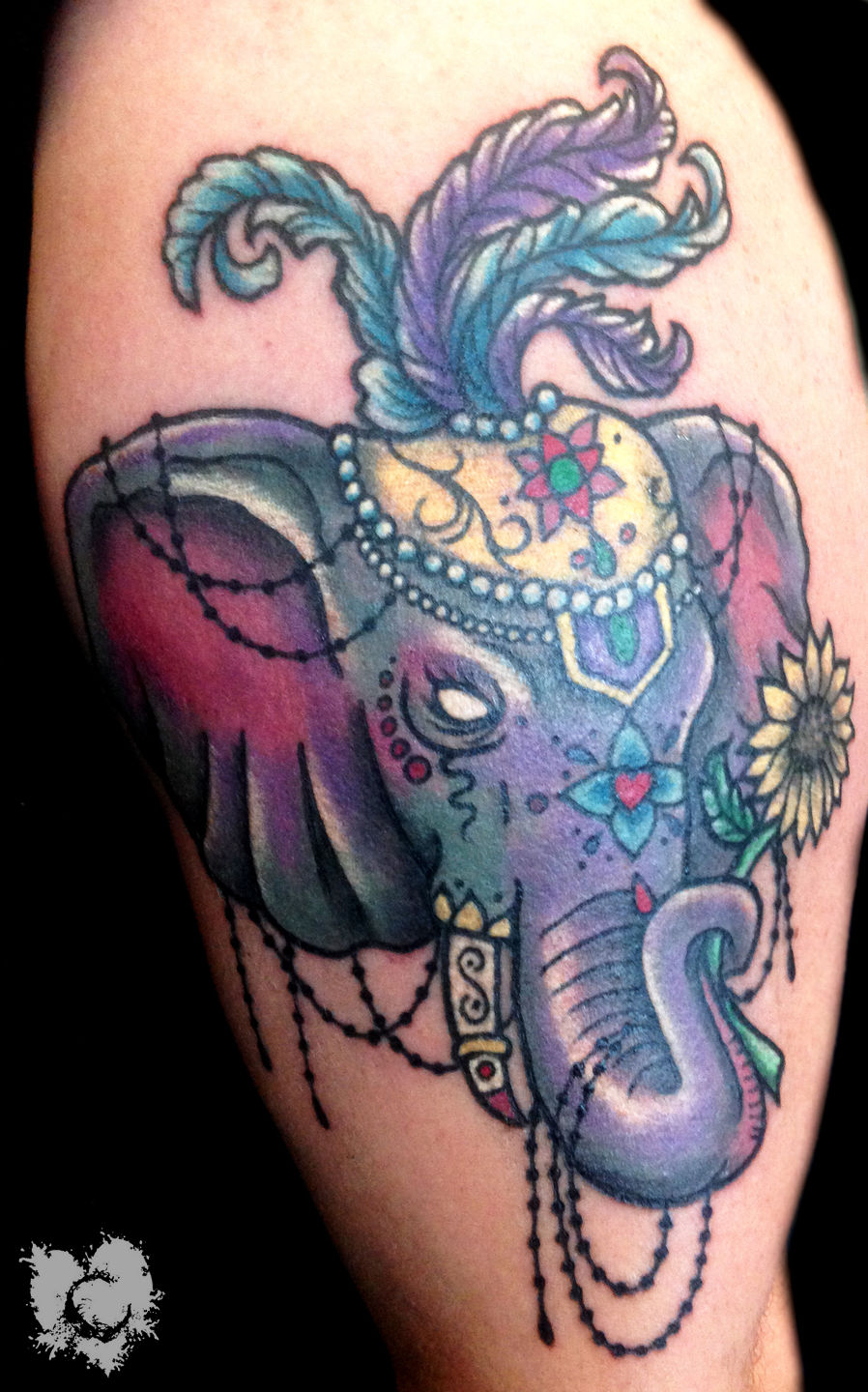 Circus Elephant Tattoo by kirtatas on DeviantArt