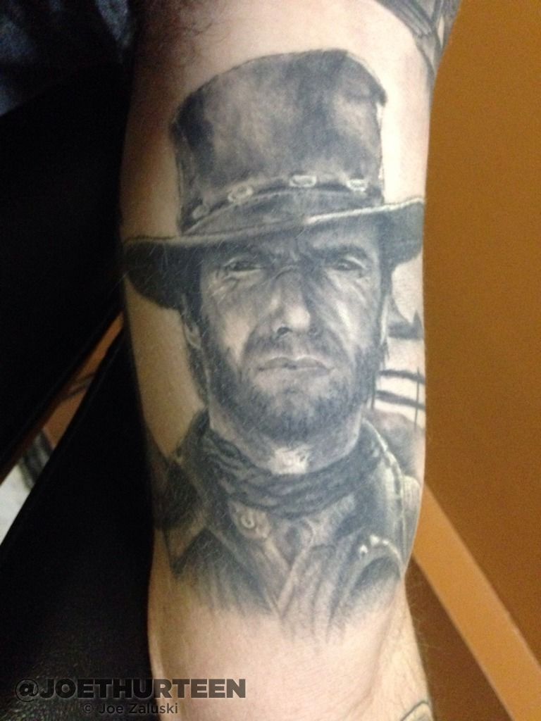 Clint Eastwood Tattoo  m copy2  Tattoo studio Amrastyle  Flickr