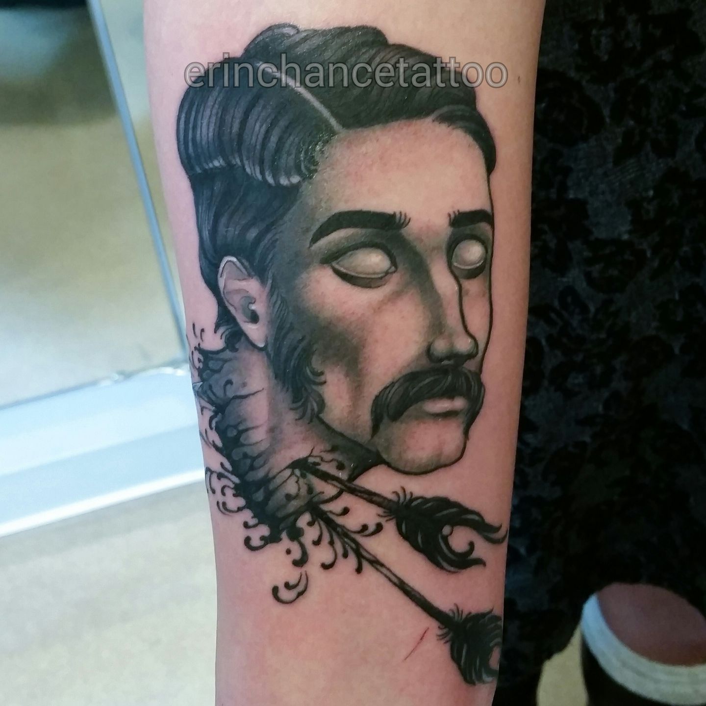victorian man tattoo