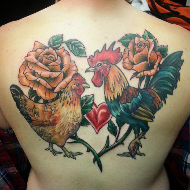 Rooster done by Emily at big cat tattoo in Atlanta  rtattoo