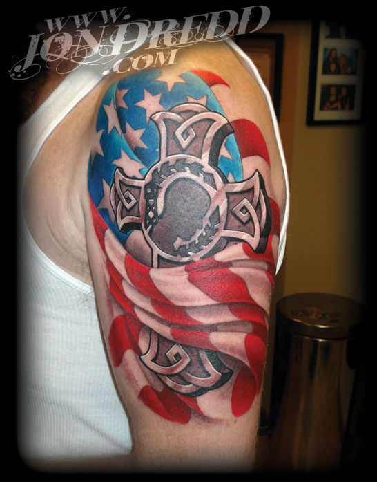 Powcrossflag_crucial_tattoo_studio_jondredd_tattoos_maryland