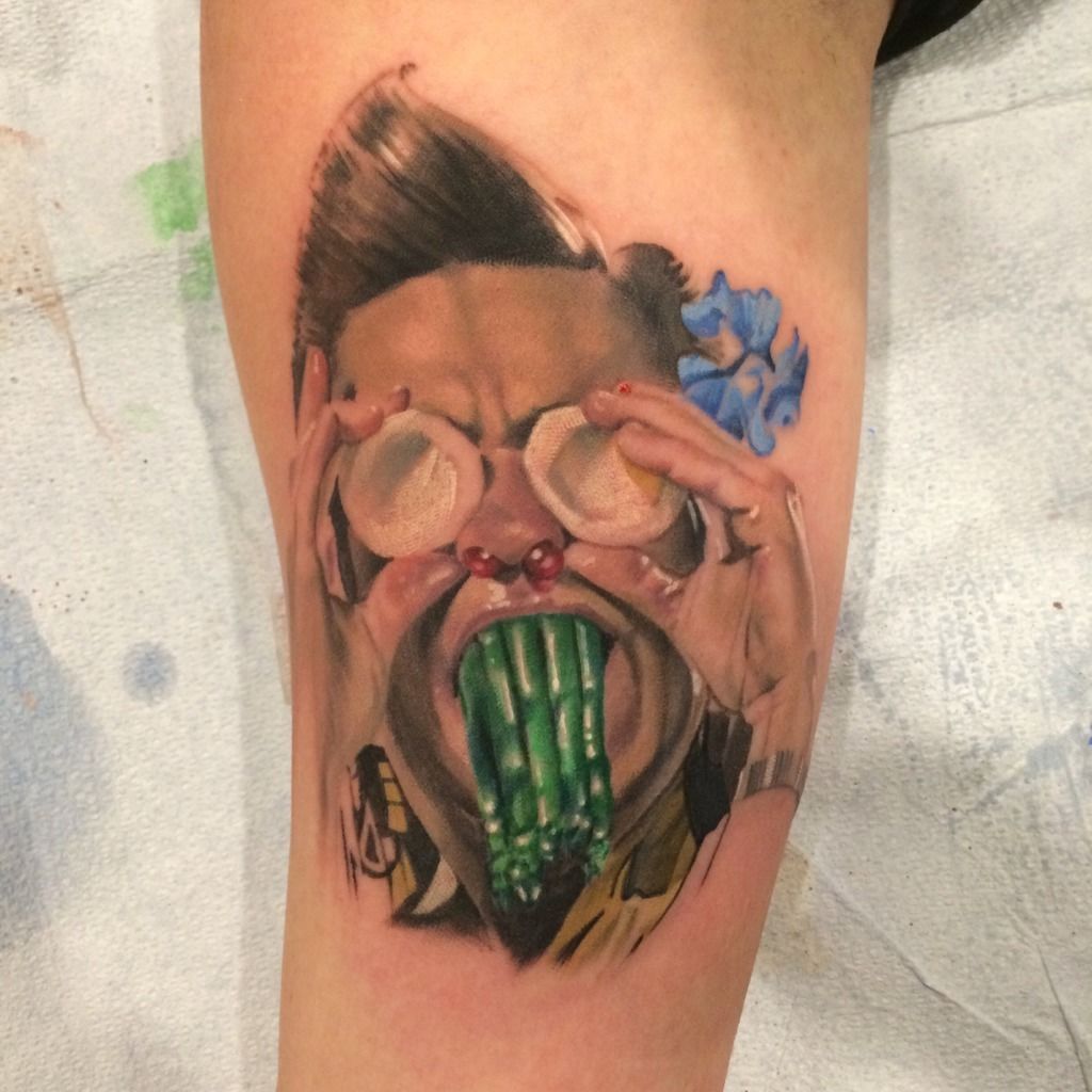 The Mask tattoo by bigluketattoo at electricgardentattoo in Studley  Warwickshire England  Instagram