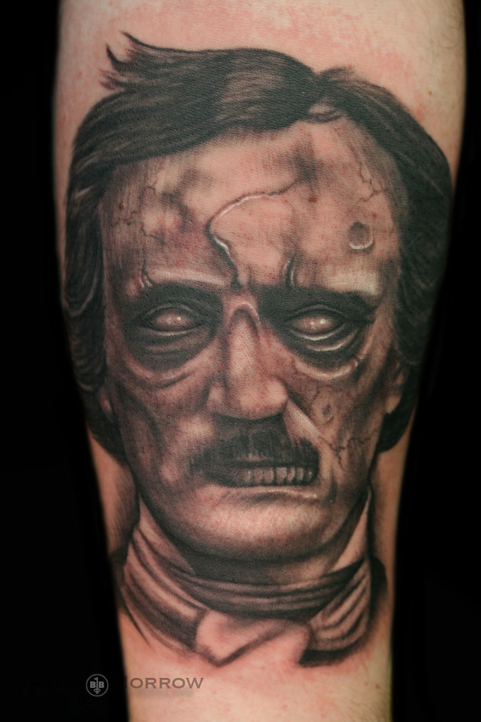 Edgar Allen Poe Portrait  Chris Carter  Tattoos