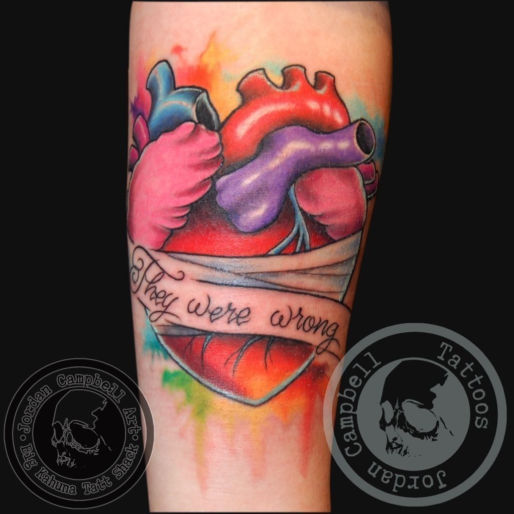 Two heart tattoo by Klaras Tattoo | Post 27586
