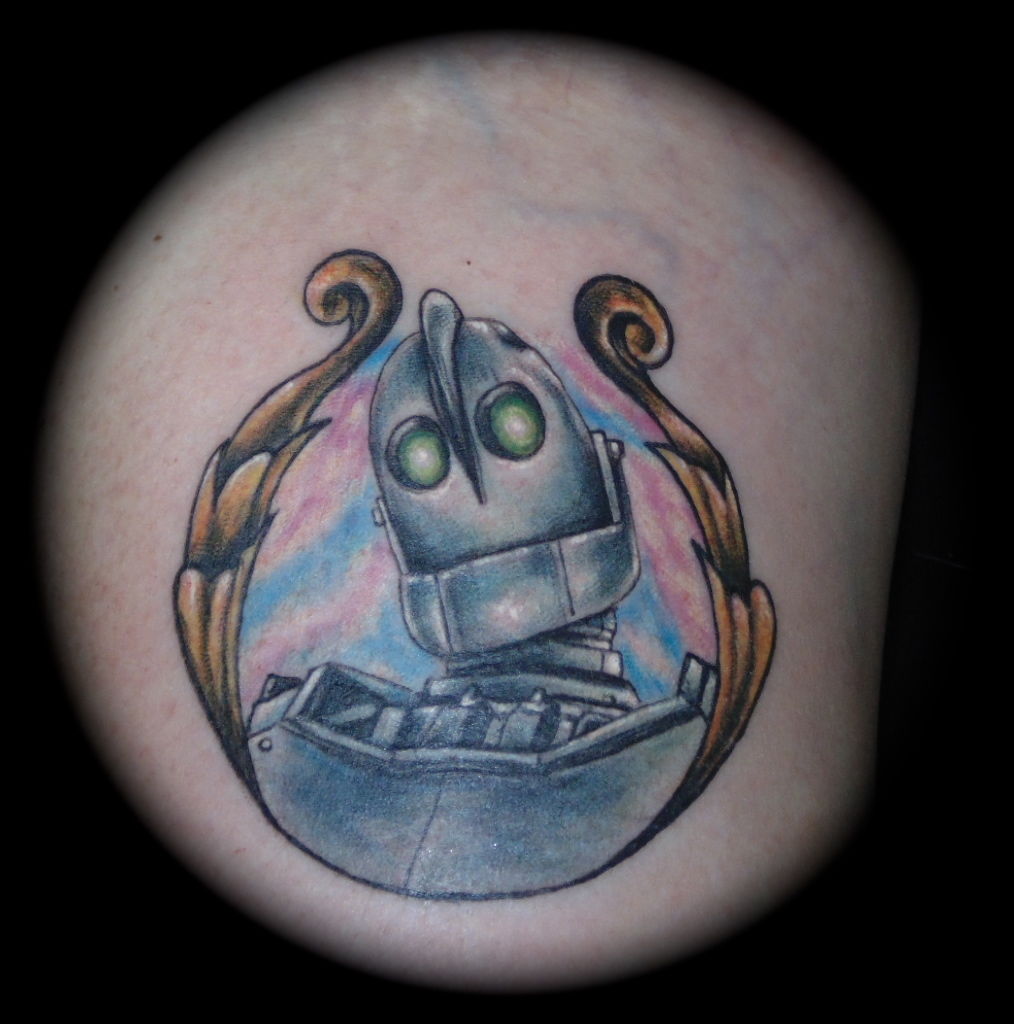DreamWorks The Iron Giant Screening  Faux Tattoo Shop