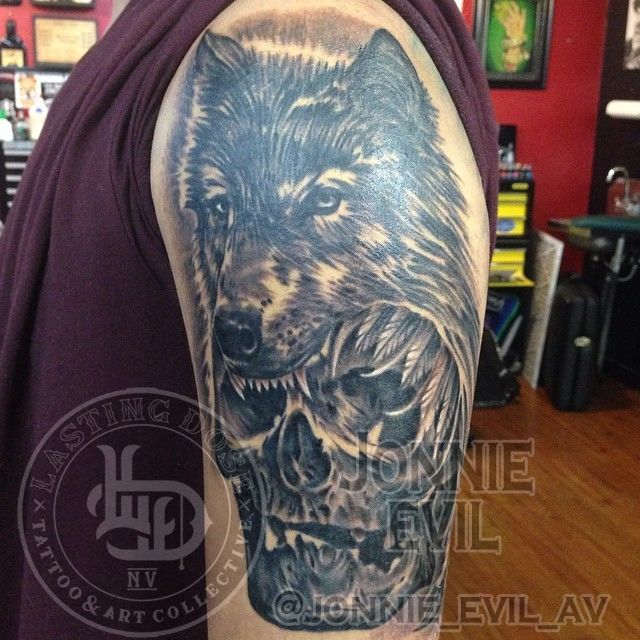 Jeff Norton Tattoos  Tattoos  Feminine  Wolf headdress