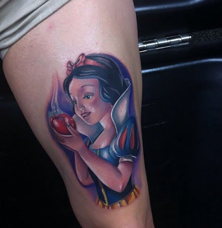 snow white apple tattoo