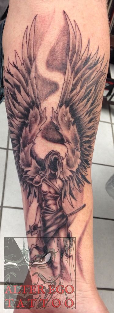 87 Amazing Guardian Angel Tattoos To Try For Chest  Psycho Tats