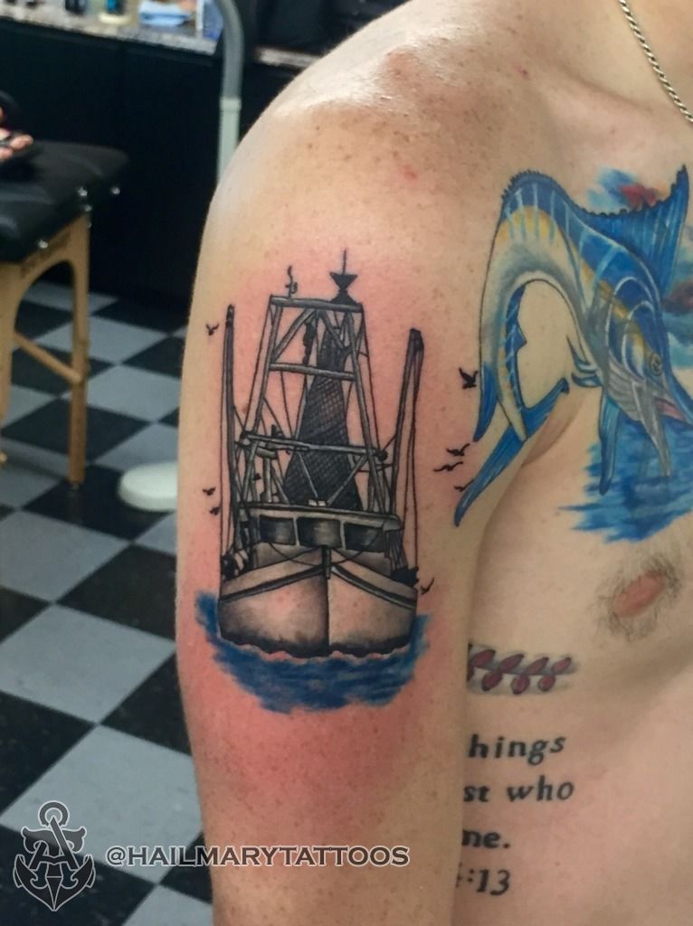 Latest Shrimp boat Tattoos | Find Shrimp boat Tattoos