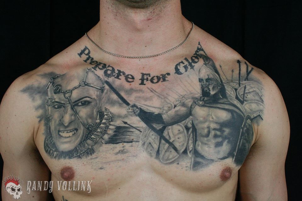 Leonidas from 300 tattoo