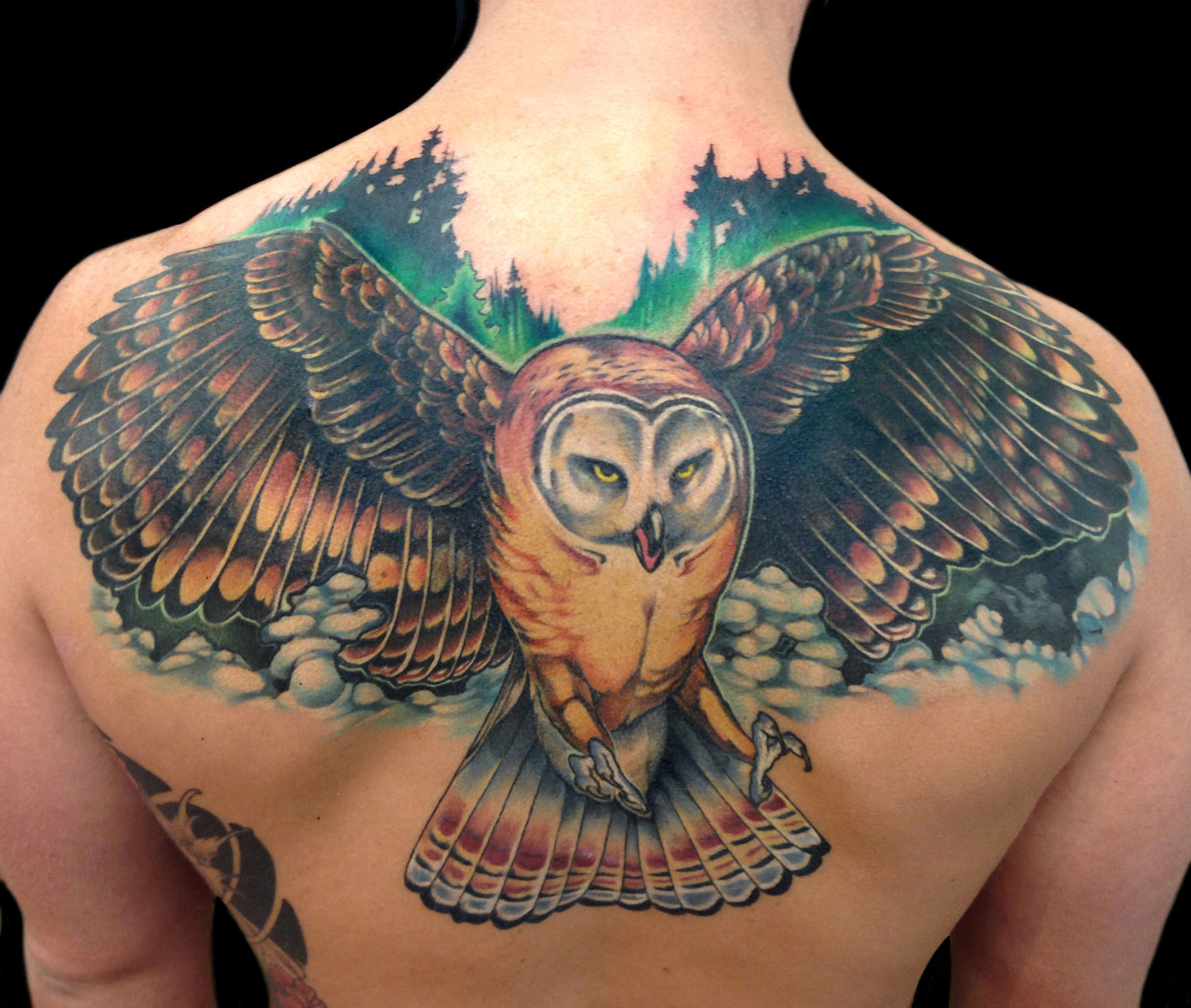 Owl by Sebastiaan  Bunker Tattoo  Quality tattoos